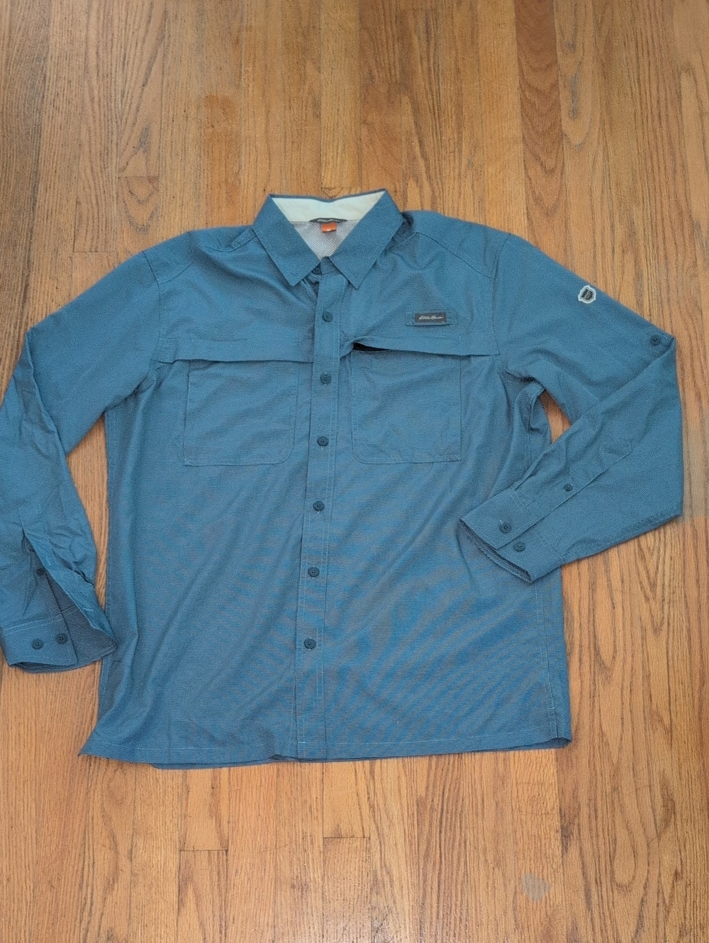 Eddie Bauer Men's Blue Lightweight Shirt Jacket